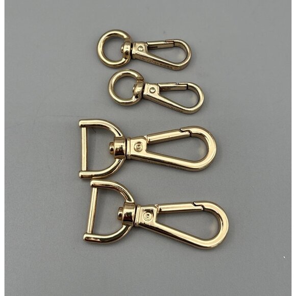 Michael Kors Gold Tone Hardware Replacement For  Bags & Purses SET of 4 - Picture 1 of 9
